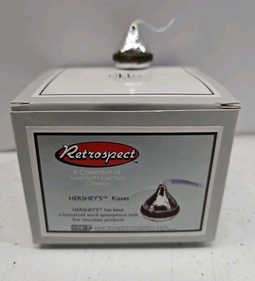 Hershey's Kiss Silver Midwest of Cannon Falls Hinged Porcelain Trinket Box W Box