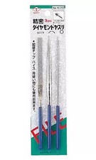Diamond Needle File Set 3pcs H15 Precision Mini Files for Metal Glass Ceramic