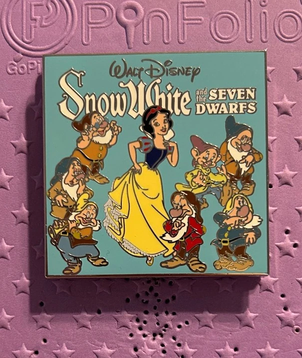 Disney Pin 2019 Vintage Vinyl Record Snow White & Seven Dwarfs Pin LE3000 Slider