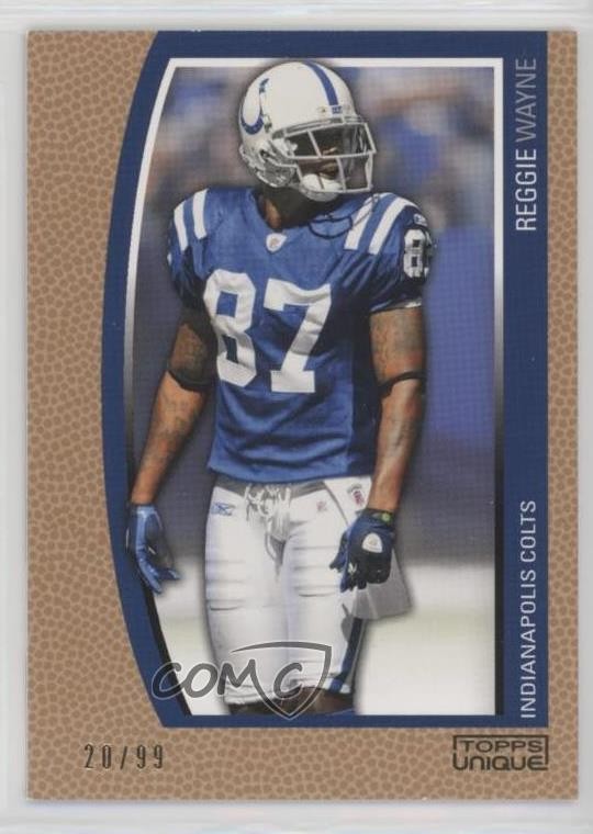 2009 Topps Unique Bronze Select 20/99 Reggie Wayne #130 0q3