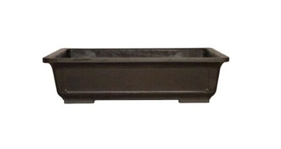 Brown Mica Bonsai Pot Rectangle 14.75'' Large Professional Training Planter Pot
