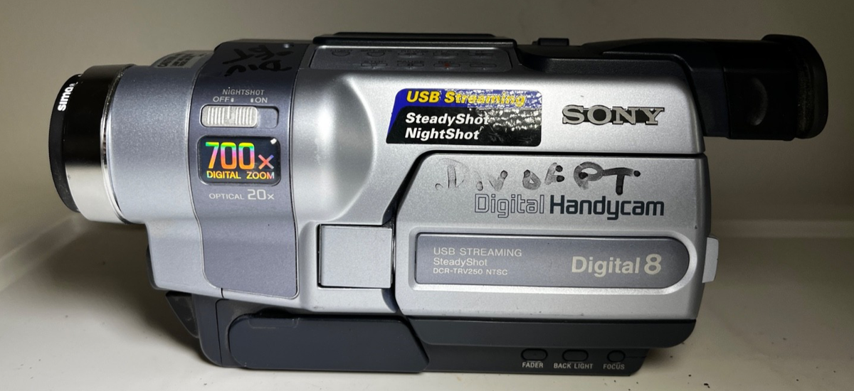 SONY Digital8 Handycam DCR-TRV225 ② Sony Handycam DCR-TRV250 Digital-8 Camcorder for sale online | eBay