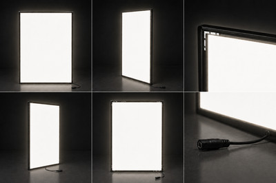 24x34  A1 Ultra Thin LED Light Box Poster Frame Backlit Wall Mount For Signage