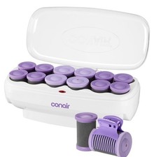 Conair Hot Rollers for Long, Medium  Short Hair, 12 Ceramic Flocked 1 -Inch New