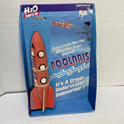 NEW H2O Poolaris Torpedo Rocket Submarine Pool Swim Toy Heavy Toypedo 9.5'' VTG