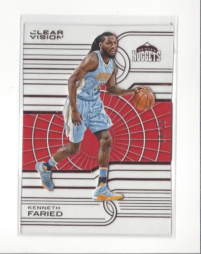 2015-16 Panini Clear Vision Red #50 Kenneth Faried Nuggets /99