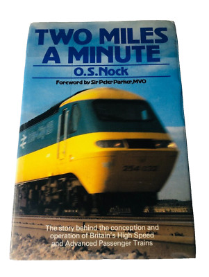 Book Train Two Miles a Minute O.S. Nock Vintage ra