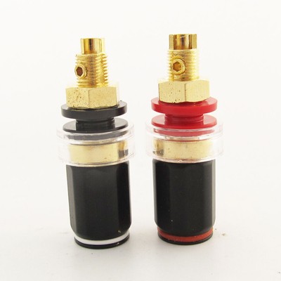 1pair High Quality Pure Copper HiFi Amplifier Speaker Terminal Binding Post 50mm