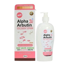 1 Bottle 500ml Alpha Arbutin Collagen Lotion 3 Plus Brightening Moisturing Skin