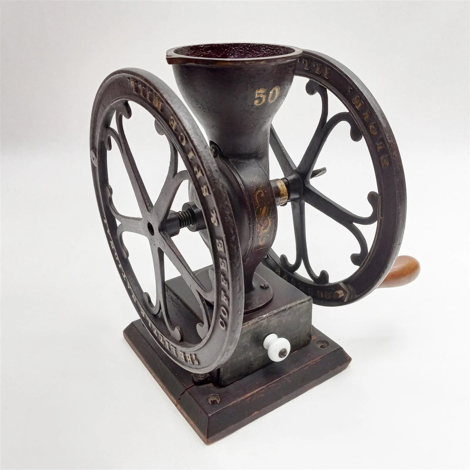 Elgin Little National Woodruff & Edwards 50 Vintage Coffee & Spice Mill Grinder