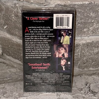 New Factory Sealed Original Scream 1 Rare 1996 VHS Tape Drew