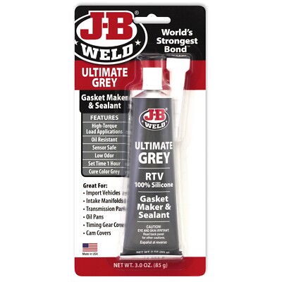 JB Weld Gasket Maker & Sealant Ultimate Grey RTV Silikon ölbeständig 32327UK