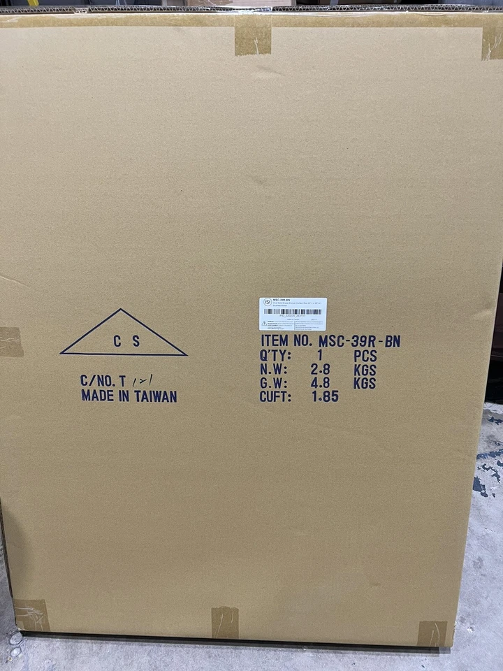 30" X 60" OVAL BRASS SHOWER RING AND CEILING SUPPORTS - BRUSHED NICKEL - Image 4 of 4