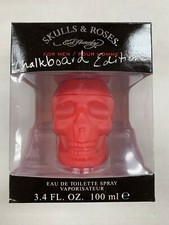 Skulls  Roses Chalkboard by Ed Hardy Eau De Toilette Spray 3.4 oz For Men