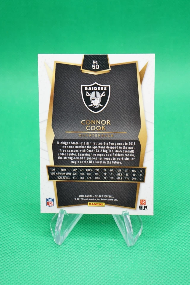 (2 Cards) 2016 Select Base Concourse #50 Connor Cook Oakland Raiders TU1 - Image 2 of 4