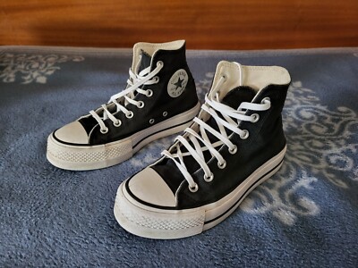 ZAPATILLAS CONVERSE NEGRAS NUMERO 37 ORIGINALES PUNK SNICKERS