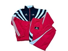 Vintage 90's Adidas Switzerland Olympic Suit Jacket Pants Sport Rare Size L