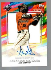 2022 Topps Pro Debut Future Cornerstones Autographs #FCAA Aeverson Arteaga 92/99