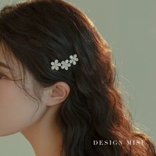 Bangs clip pearl hair clip high-end side clip exquisite adult letter clip