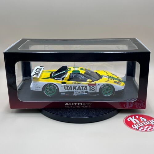 AUTOart 1/18 2003 JGTC TAKATA DOME NSX #18 GT500 Honda Acura yellow 80399 - Picture 3 of 20