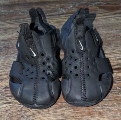 Nike Sunray Protect 2 toddler boys black sandals size 6C