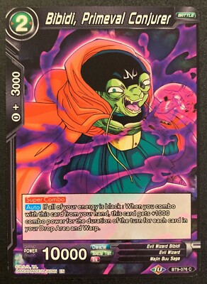 Bibidi, Primeval Conjurer BT9-076 C - Black - Dragonball TCG