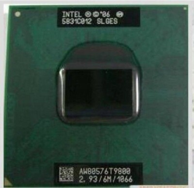 Intel Core 2 Duo T9800 SLGES 2.93Ghz 6M 1066MHz Socket P Mobile CPU Processor