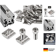 Nutensteine M6 Set aus Kohlenstoffstahl für Aluminiumprofile und Führungsschi...