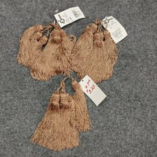 6 CONSO CHAINETTE TASSEL 5.5" INCH E14 TAN COLOR DECOR 5 1/2" 011210