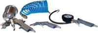 GüDe Druckluft-Set Spiralschlauch Farbspritzpistole ReifenfüLler Ausblaspistole