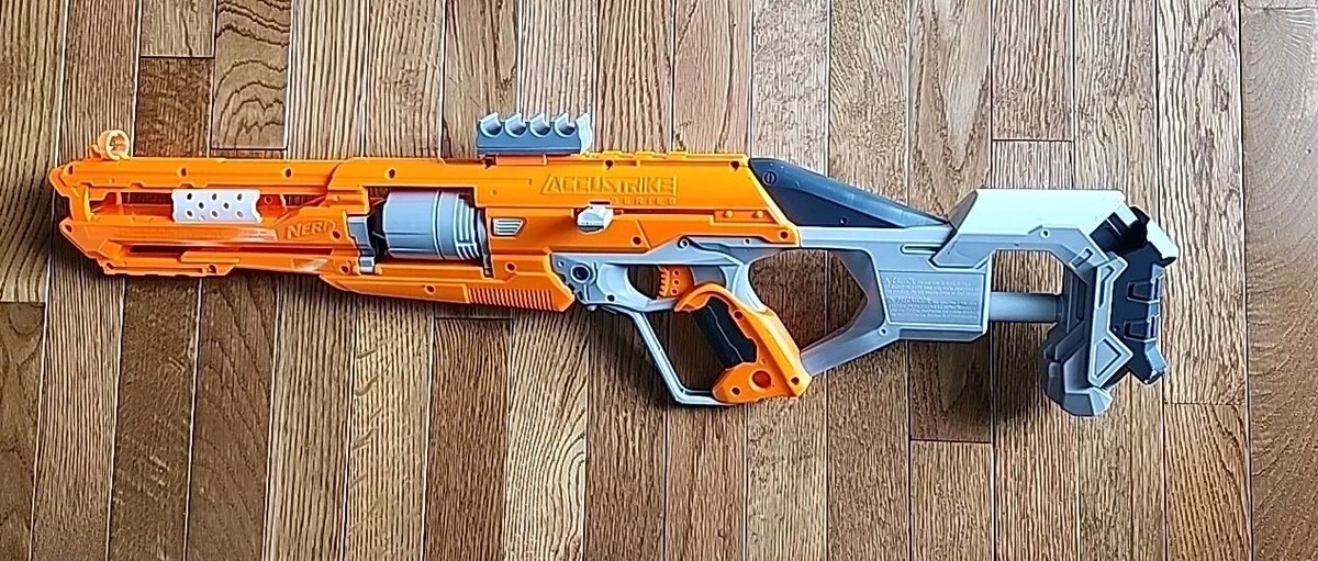 Nerf N-STRIKE ELITE AccuStrike Series AlphaHawk Blaster Gun Orange