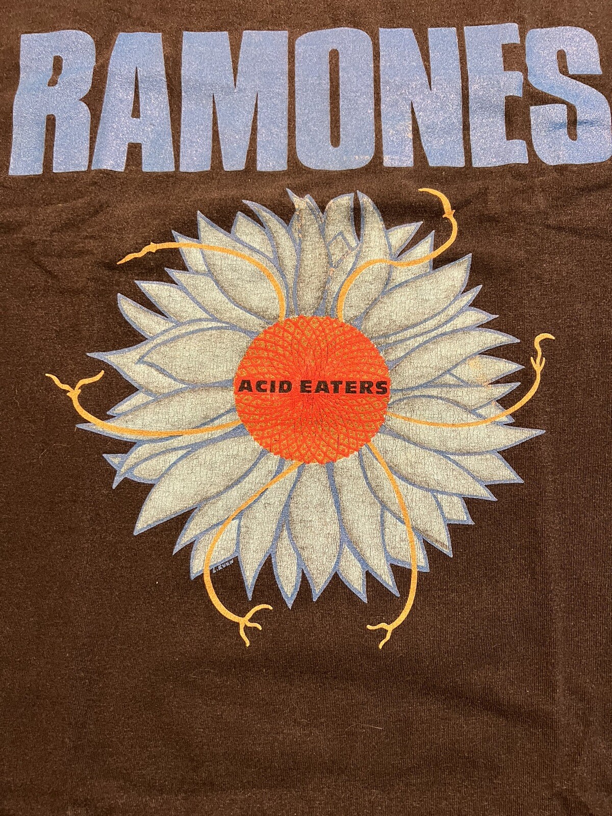RAMONES VERY RARE VINTAGE T-SHIRT 1994 AMERICAN TOUR BLACK EXTRA LARGE image 2