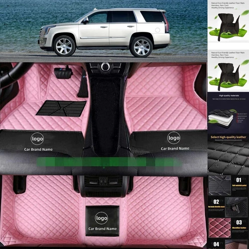 For Cadillac Escalade Car Floor Mats Luxury Custom Cargo Liners Mats Waterproof - Picture 9 of 33