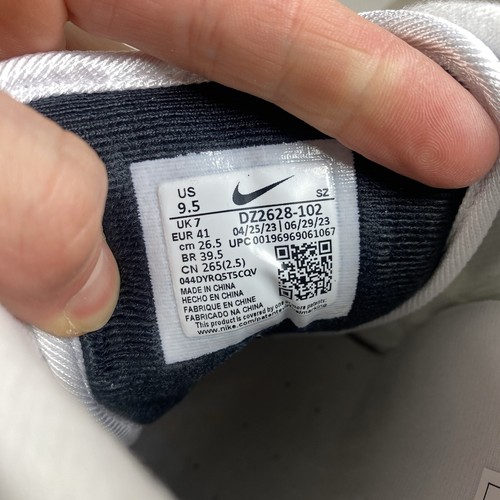 Nike Air Max 1 Trainers White Black Grey Size UK7 US9.5 EU41 DZ2628-102 🆕✅ - 第 6/12 張圖片