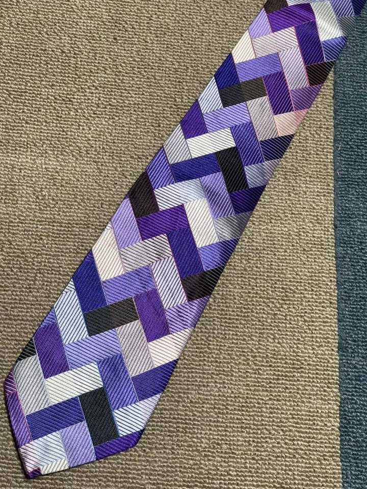 Vestido clásico de lujo multicolor 38 DUCHAMP USADO seda 100 % para hombre Foto 2 de 4