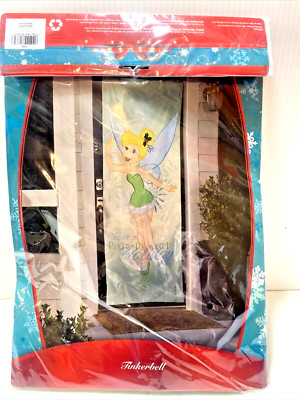 Tinkerbell Disney Holiday Door Hanging Sign Large Pixie Green New!