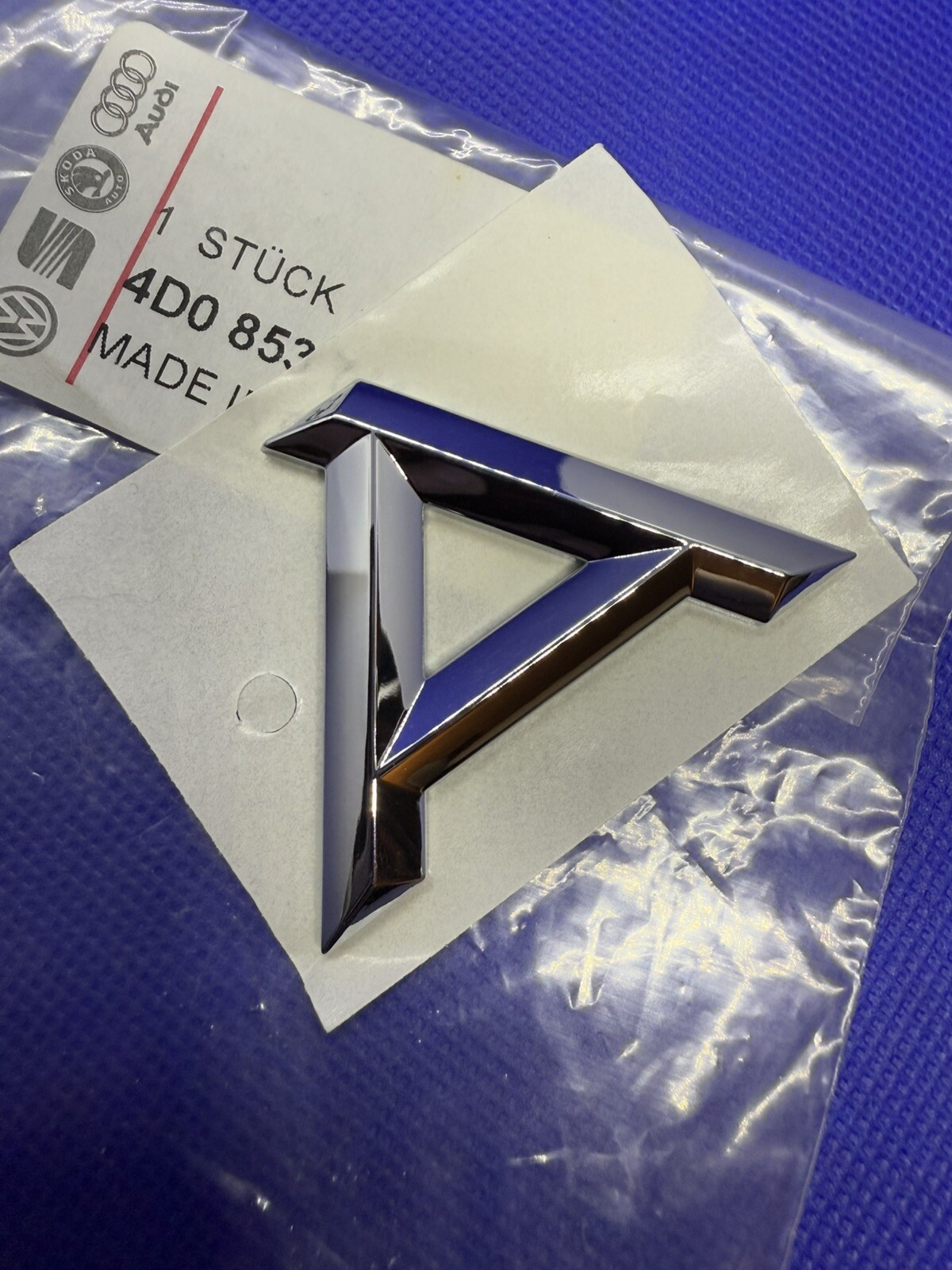 Emblème Lettrage A Audi A3 8L Original Logo Badge de Coffre Arrière Chromé 8L08537432ZZ