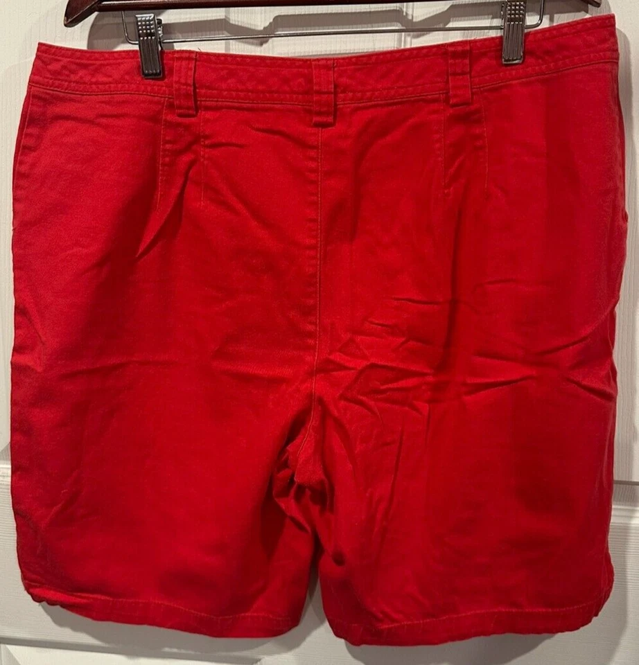 Pantalones Cortos para Caminar Ciervo Blanco Para Mujer Talla 18 Rojo Mezcla de Algodón 2 Bolsillos 191 Foto 2 de 3