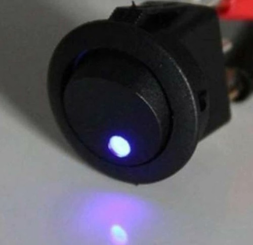  Kippschalter Wippschalter Switch DC 12V 24V AC 230V LED Rund Viereck KFZ Hobby - Bild 13 von 22