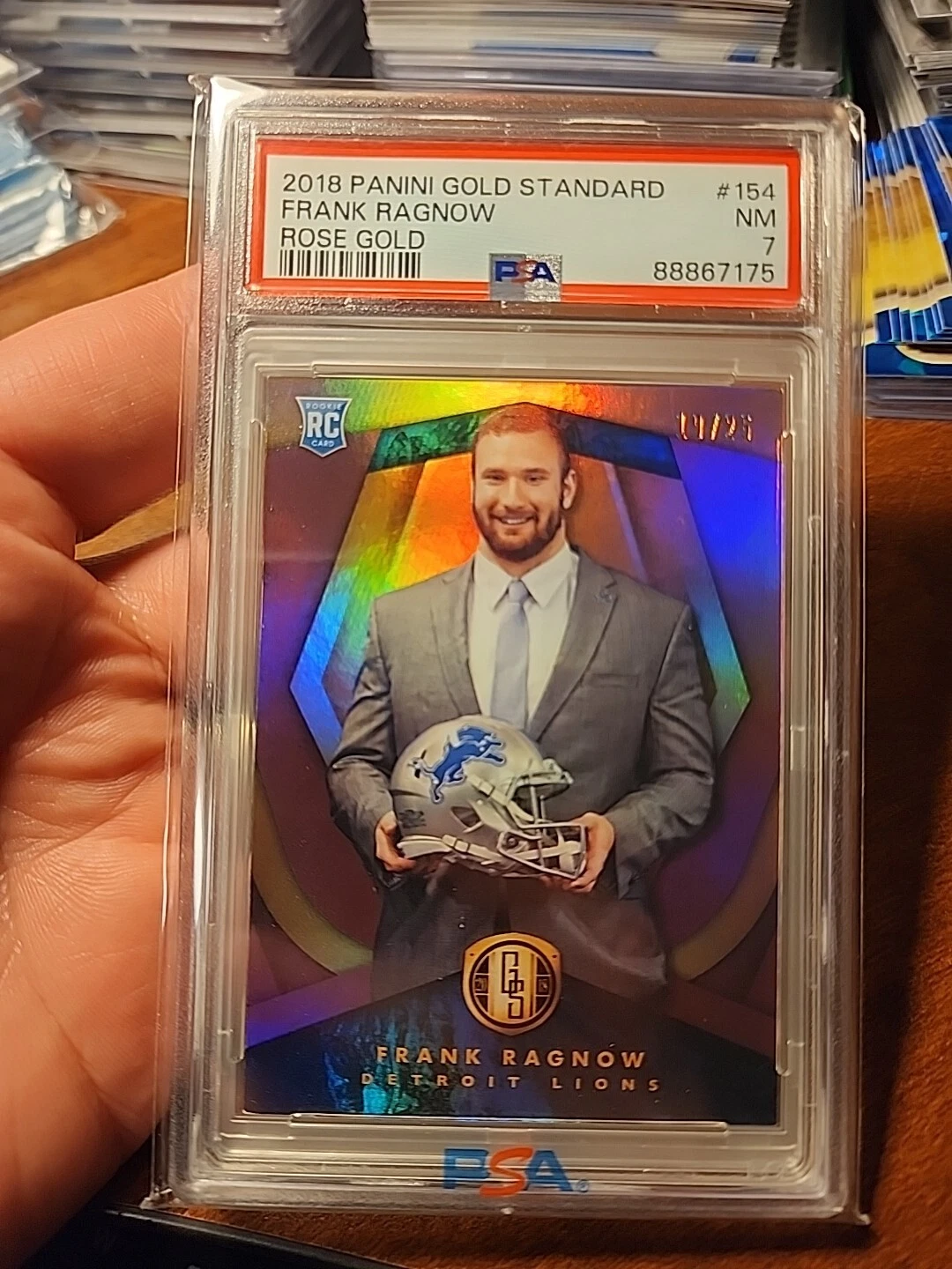 Frank Ragnow Panini Gold Standard #154 Rose Gold