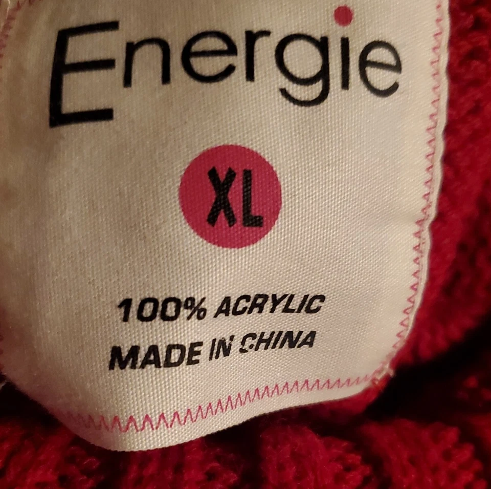 Vestido suéter feminino Energie tamanho XL pompons excelente estado veja as medidas - Imagem 3 de 3