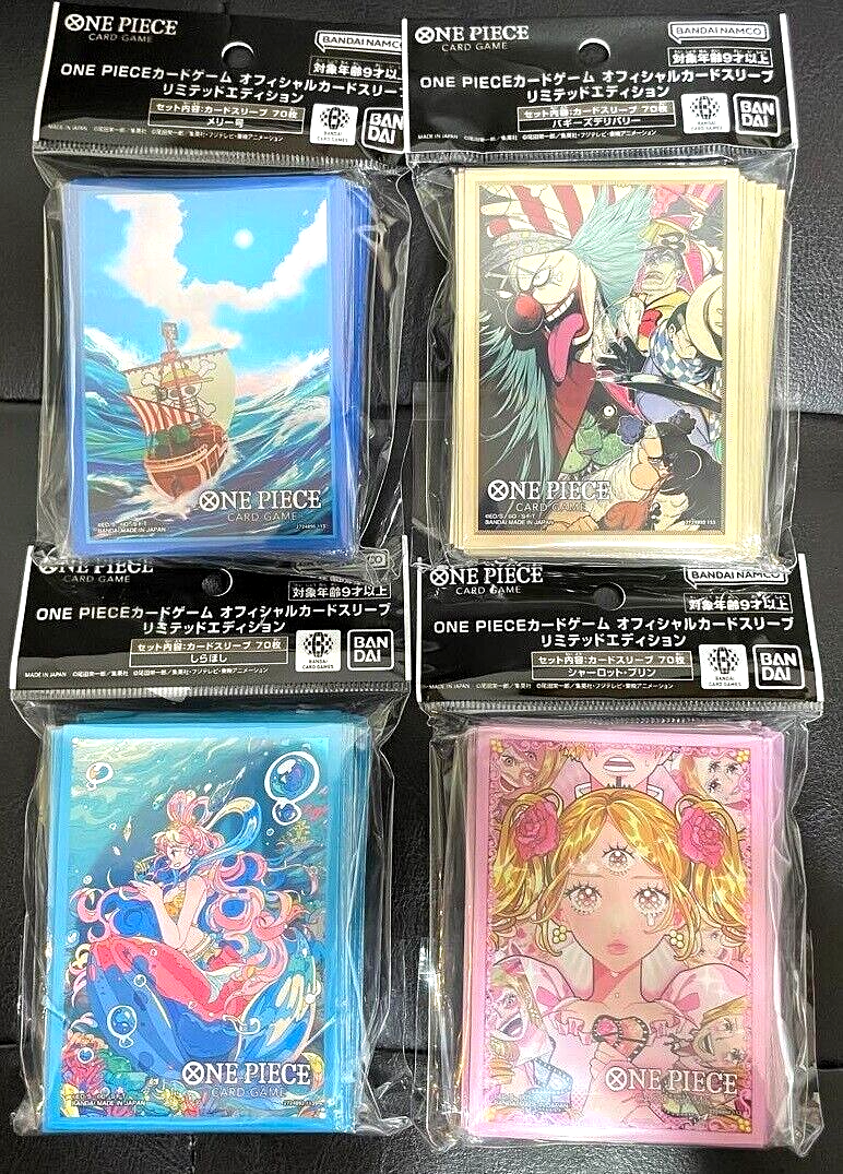 【週末限定値下げ】visitfor hanayagiワンピース One Piece Card Official Sleeve 70 x 4 Types Complete Buggy