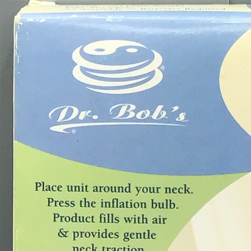 Dr. Bob's Portable Neck Traction Health Analyzer Blue Pain Relief