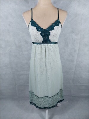 Kleid Vila Gr. XS 34 (S/36) creme grün elegant lang Trägerkleid Party dress lang