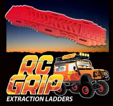RC Truck Rock Crawler Scale Accessories RECOVERY RAMPS Extraction LADDER Red 