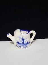 Miniature Vintage Handpainted Delft Blue Holland Pitcher with Windmill. I"