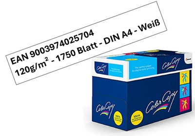 Mondi Color Copy Druckerpapier DIN A4 120g/m² Weiß 1750 Blatt