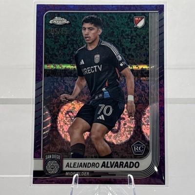 Alejandro Alvarado Rookie /250 Pink Mini Diamonds 2025 Topps Chrome MLS #27