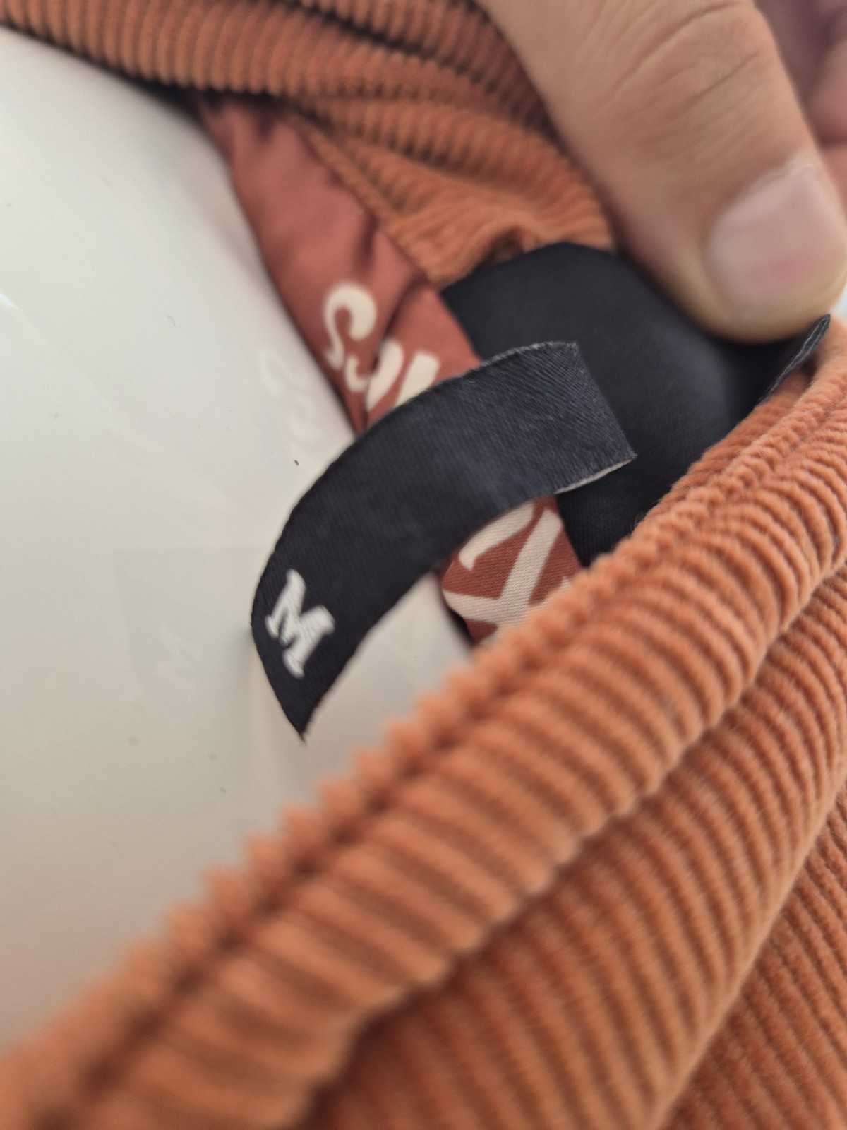 Kickers Orange Corduroy Puffer Jacket, with Logo, SIZE M #01 image 7