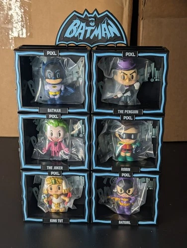 Thrilljoy PIXL! Batman Complete Set Of 6 -  Mini Figures With Factory Box